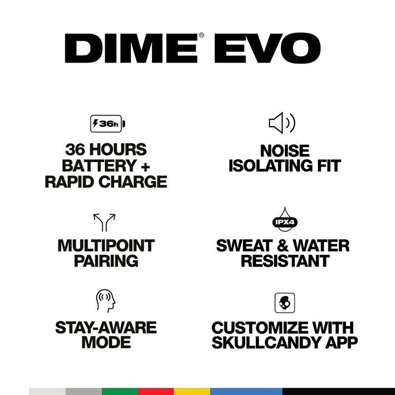 tai nghe skullcandy dime evo tùy chỉnh với ứng dụng riêng