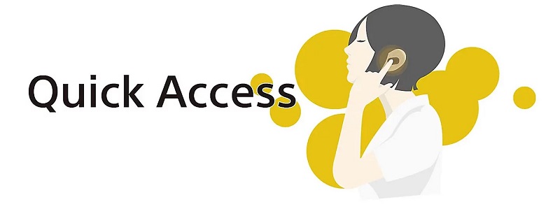 tai nghe sony wf-c710n quick access