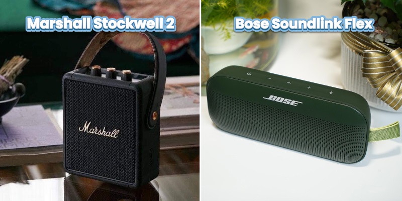 thiết kế của Bose Soundlink Flex vs Marshall Stockwell 2
