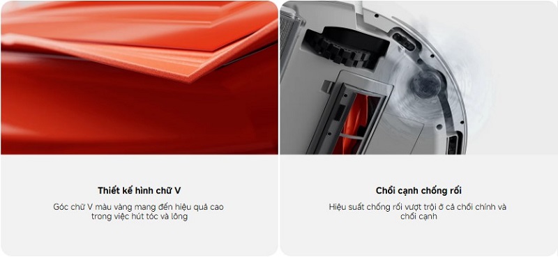 thiết kế chổi chống rối trên vacuum h40