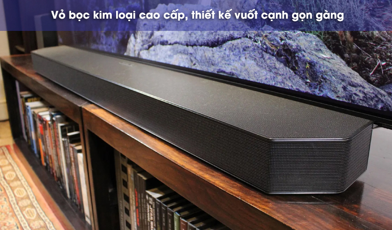 thiết kế của soundbar samsung hw q990d