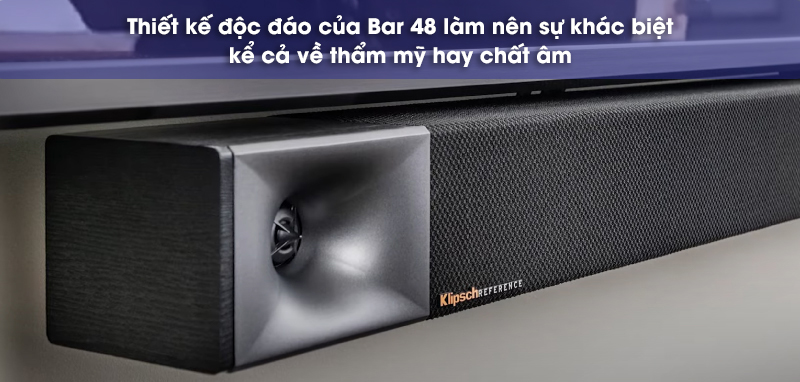 thiết kế loa klipsch bar 48