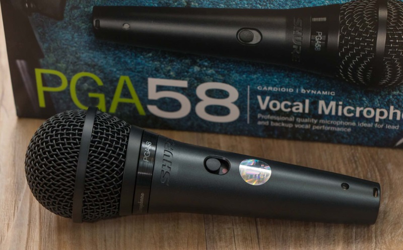 thiết kế micro shure pga58-lc