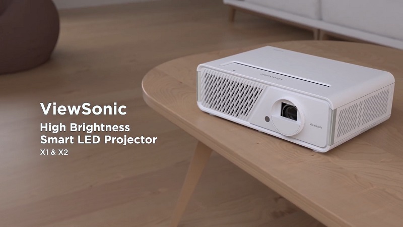 thiết kế nhỏ gọn của máy chiếu viewsonic x1