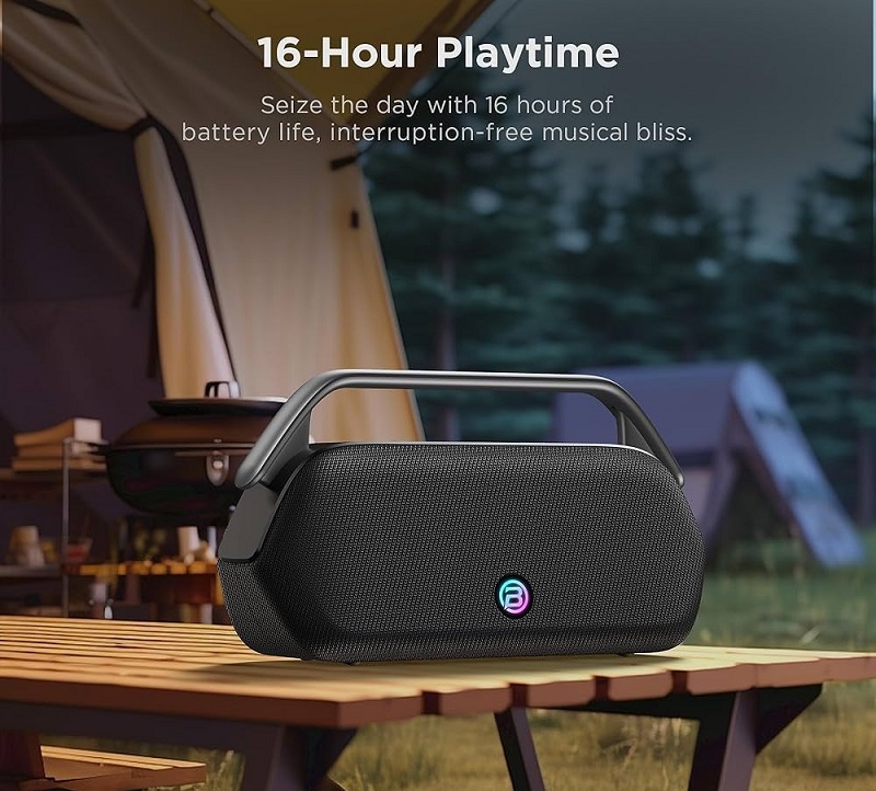 thời lượng pin của loa bugani boost max