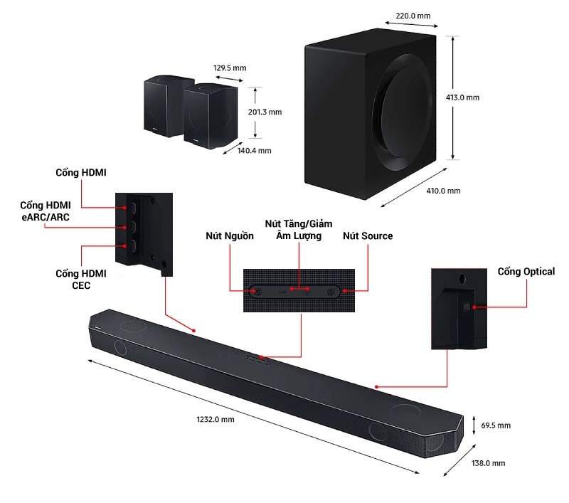 thông số loa hw q90b