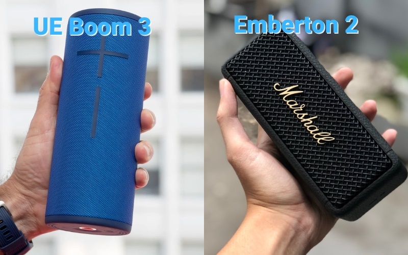 tính di động của ue boom 3 vs marshall emberton 2