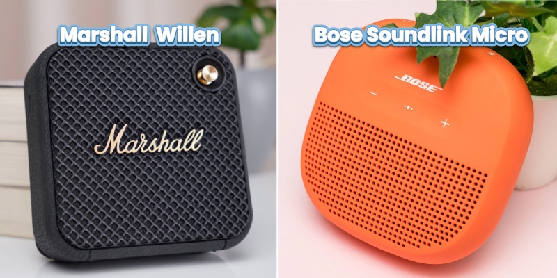 thiết kế của marshall willen vs bose soundlink micro