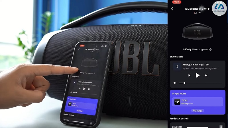 ứng dụng jbl one điều khiển loa boombox 3 wifi