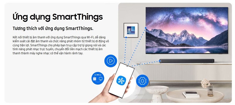 ứng dụng smartthings điều khiển loa