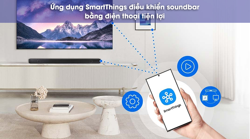 ứng dụng smartthings tích hợp trên soundbar