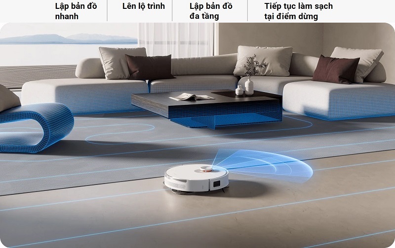 vacuum s20+ quét laze điều hướng