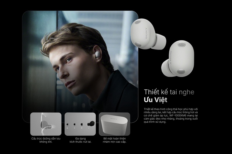 wf-1000xm6 thiết kế