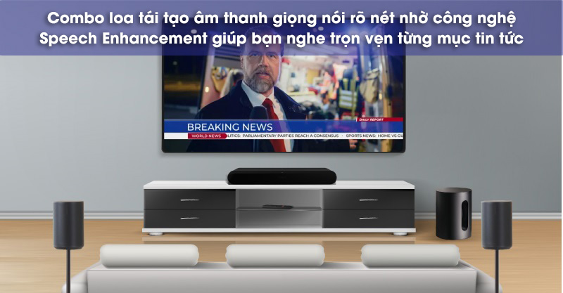 xem tin tức với loa ray sub mini era 100