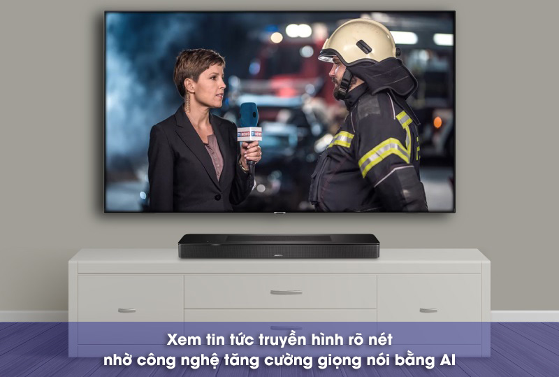 xem truyền hình với bose smart soundbar