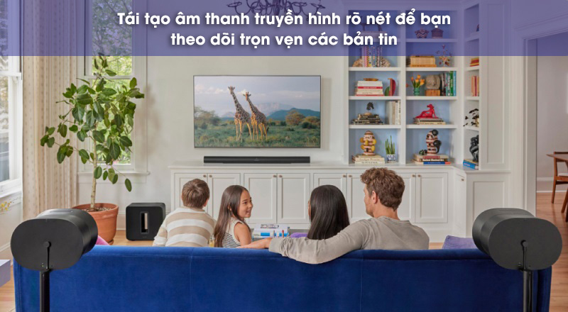 xem truyền hình với combo arc ultra + sub 4 + era 300