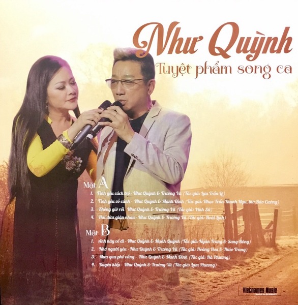 Đĩa than Như Quỳnh - Tuyệt Phẩm Song Ca