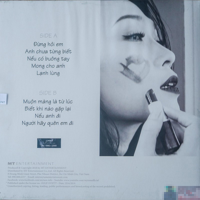 Đĩa than Mỹ Tâm - Tâm 9