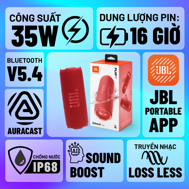 Loa JBL Flip 7 chính hãng, new 2025