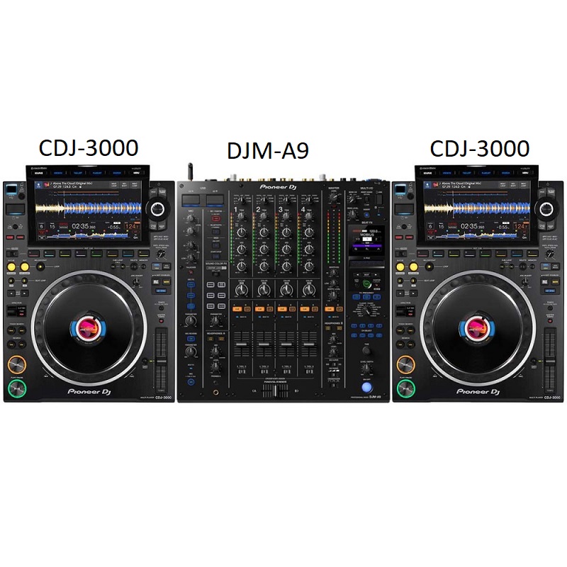 Bộ phối ghép DJ chuyên nghiệp CDJ-3000 và DJM-A9