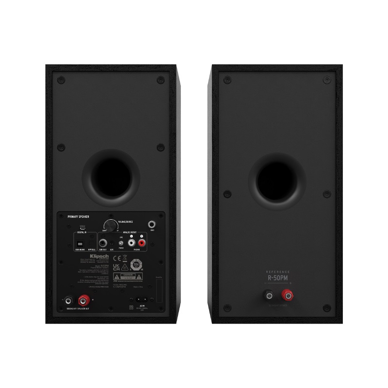 Loa Klipsch R-50PM tích hợp phono amplifier, công suất 120W