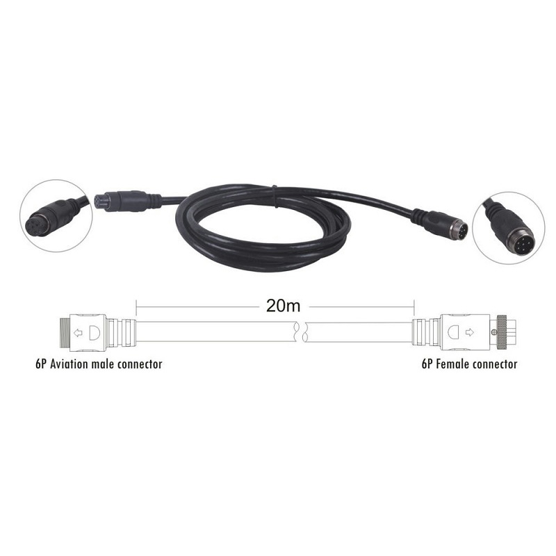 Dây cáp ITC TS-02D (giắc đực cái, 6 chân)