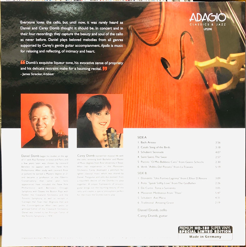 Đĩa than Apllo - Daniel And Carey Domb