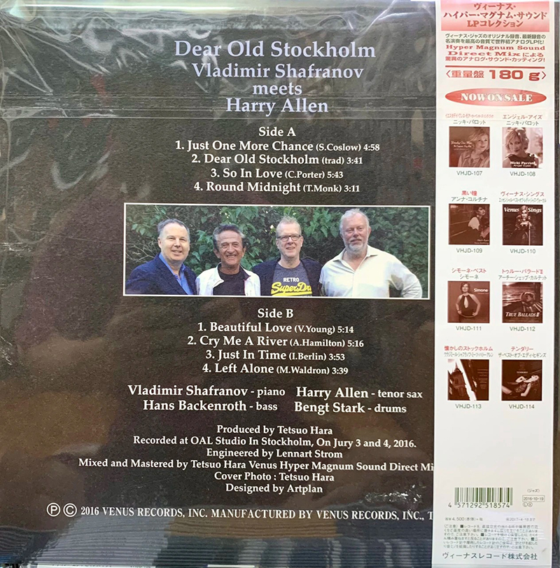 Đĩa than Dear Old Stockholm - Vladimir Shafranov Meets Harry Allen