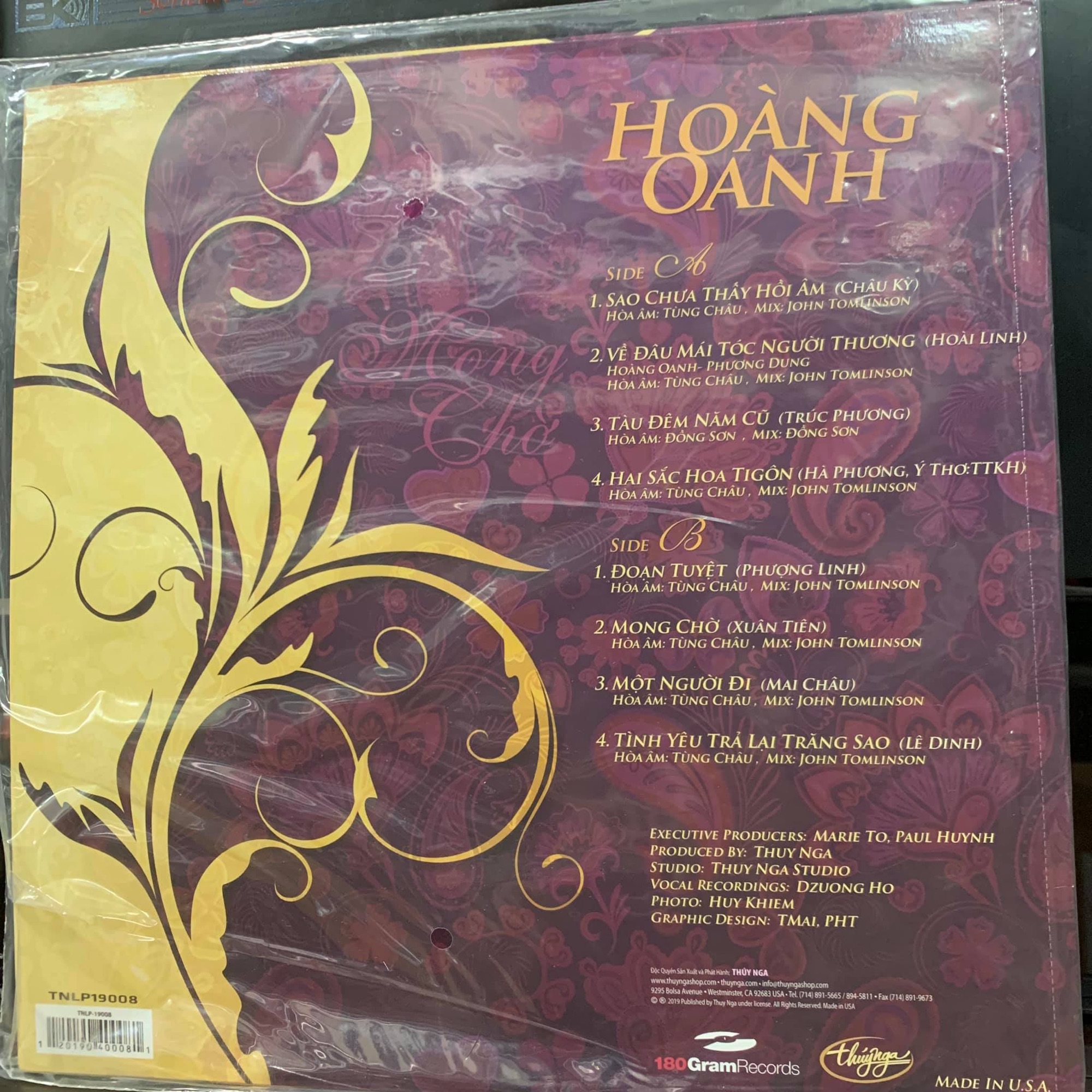 Đĩa than Hoàng Oanh - Mong Chờ