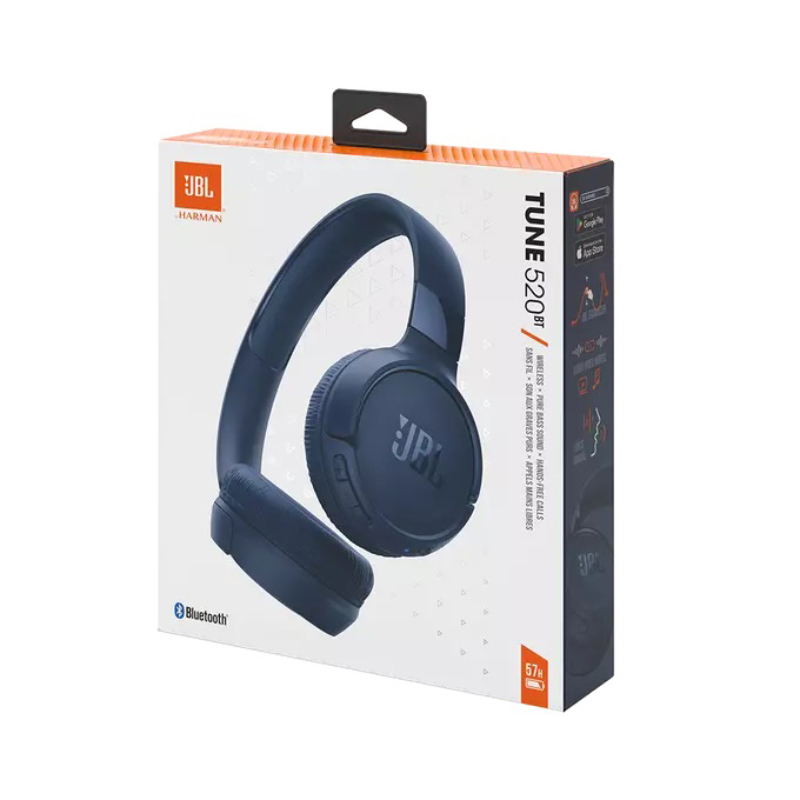 Tai nghe JBL Tune 520BT, pin 57h, kết nối Bluetooth 5.3