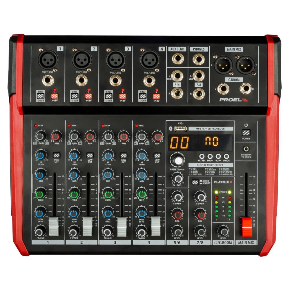 Mixer Analog Proel PLAYMIX8