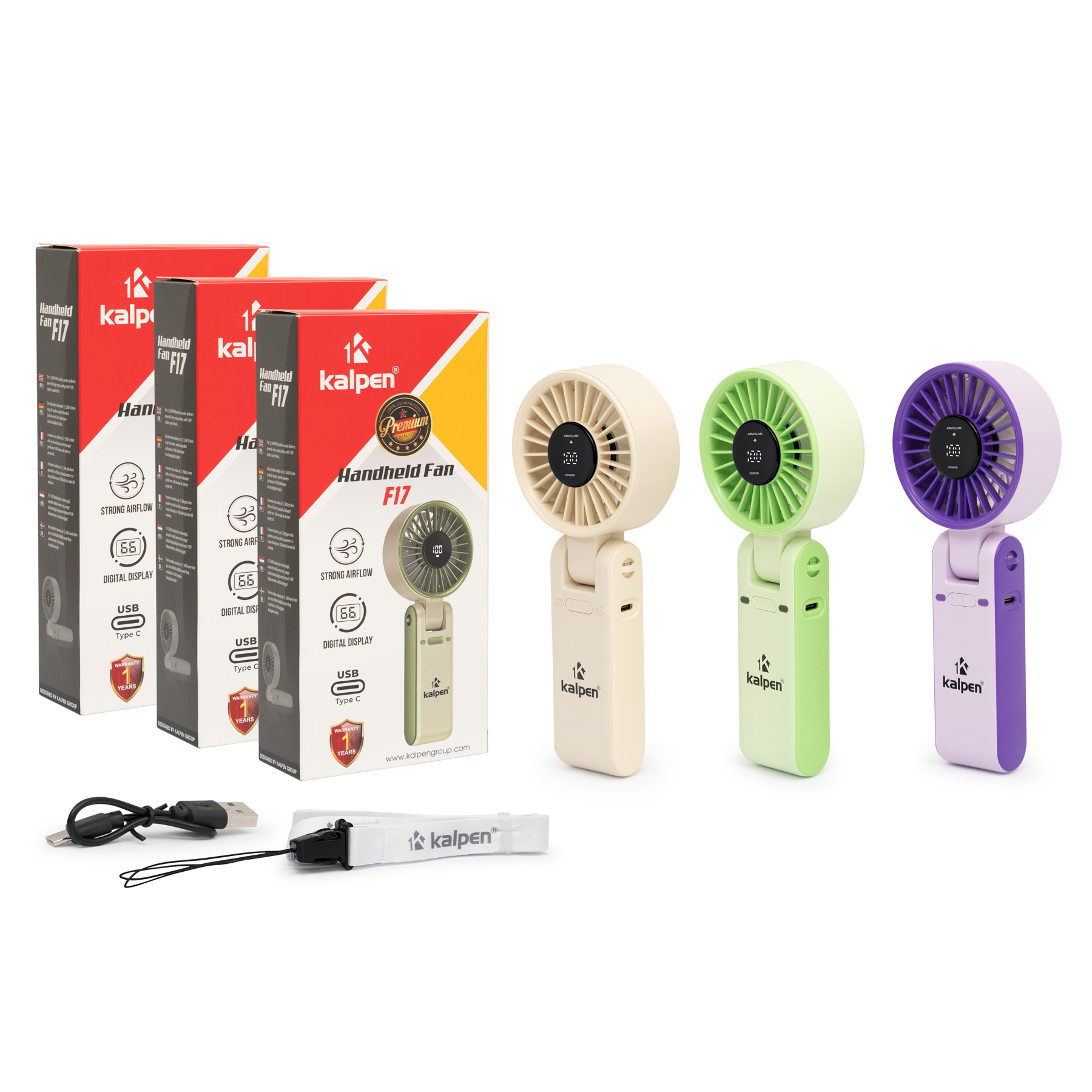 Kalpen F17 Klappbarer Handventilator