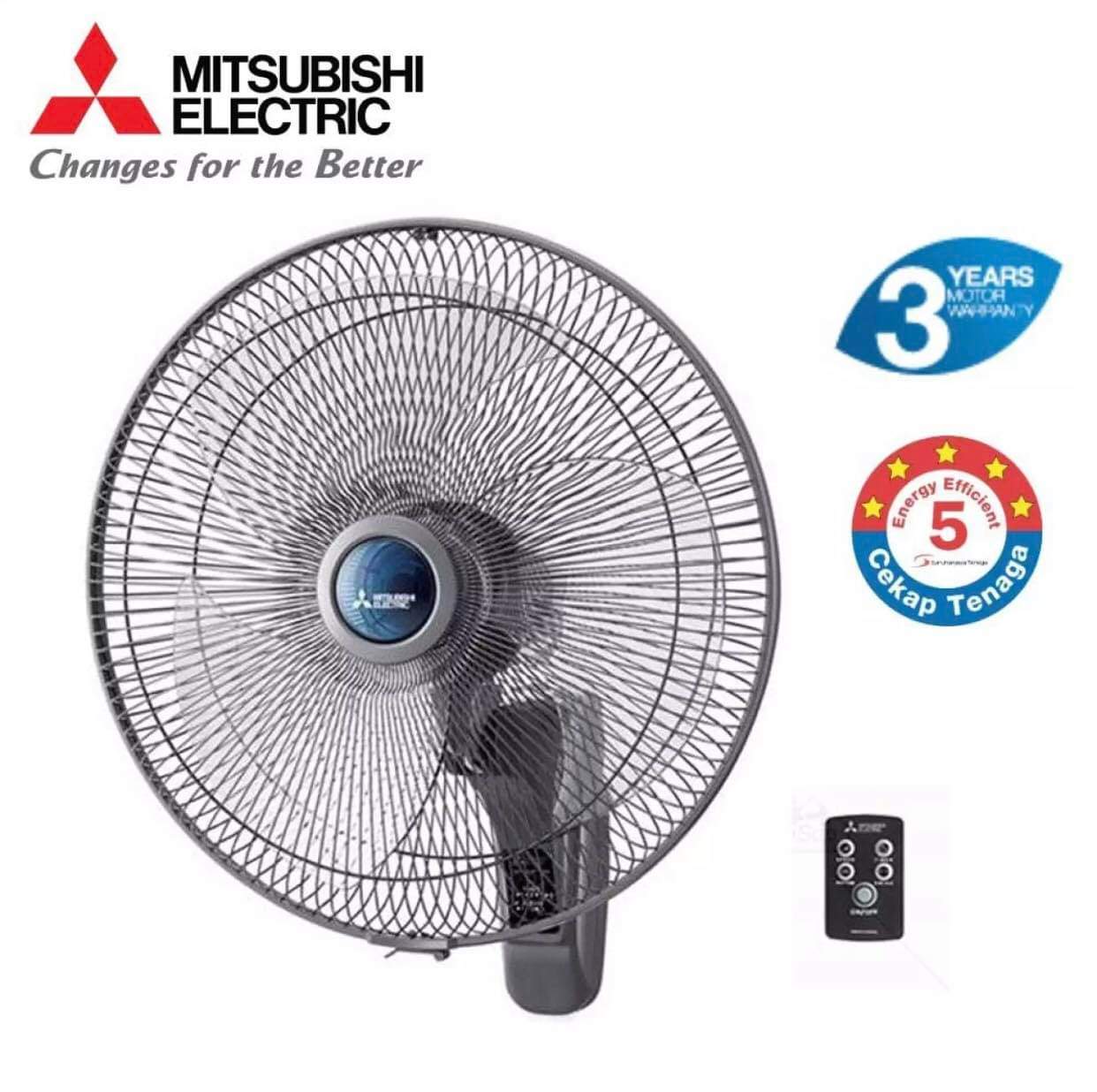 Quạt treo tường điều khiển từ xa Mitsubishi W18 - RA