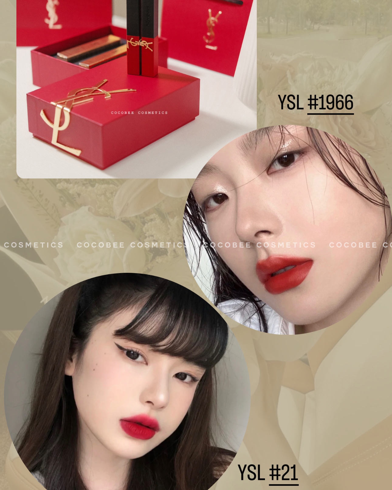 Gift Set YSL hai son YSL Slim phiên bản giới hạn (màu #1966 & #21)