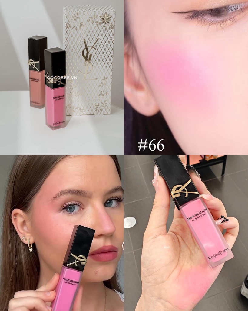 Set Phấn Má Hồng Kem YSL Make Me Blush Liquid Blush Duo