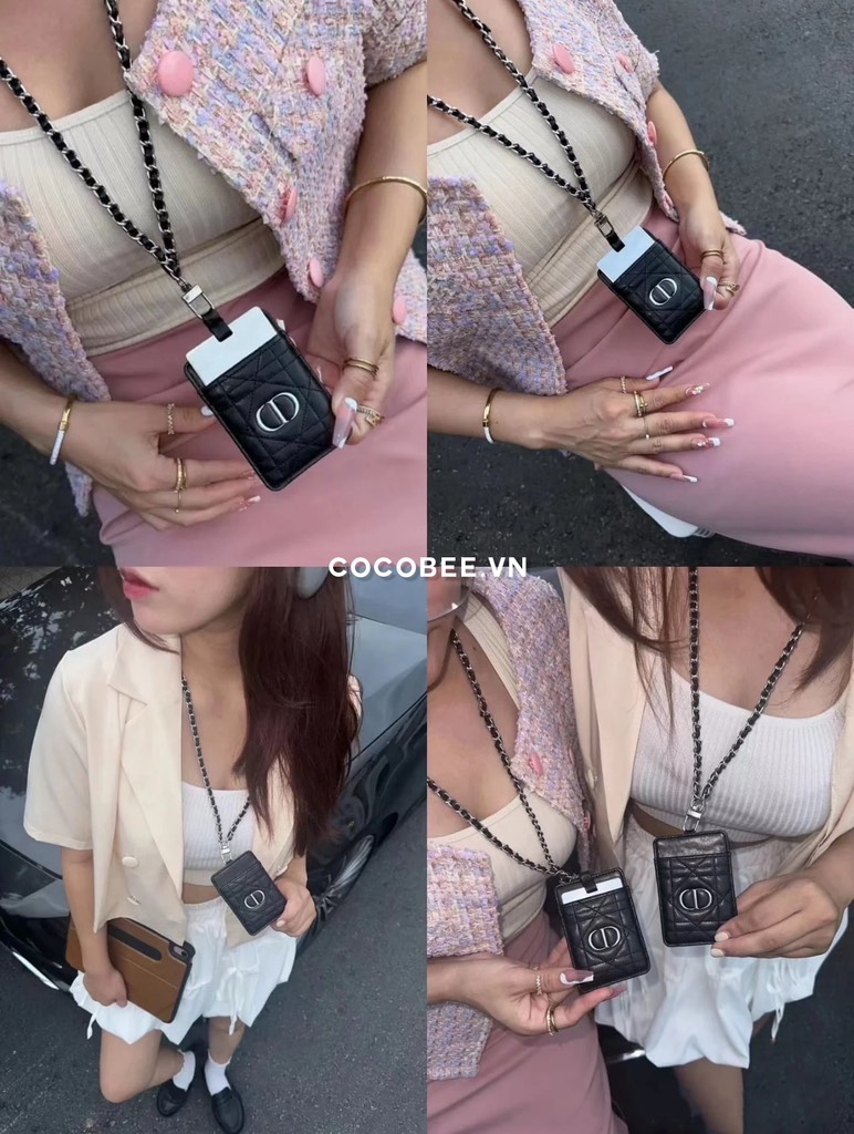 Ví Card Kèm Gương DIOR Card Holder With Mirror