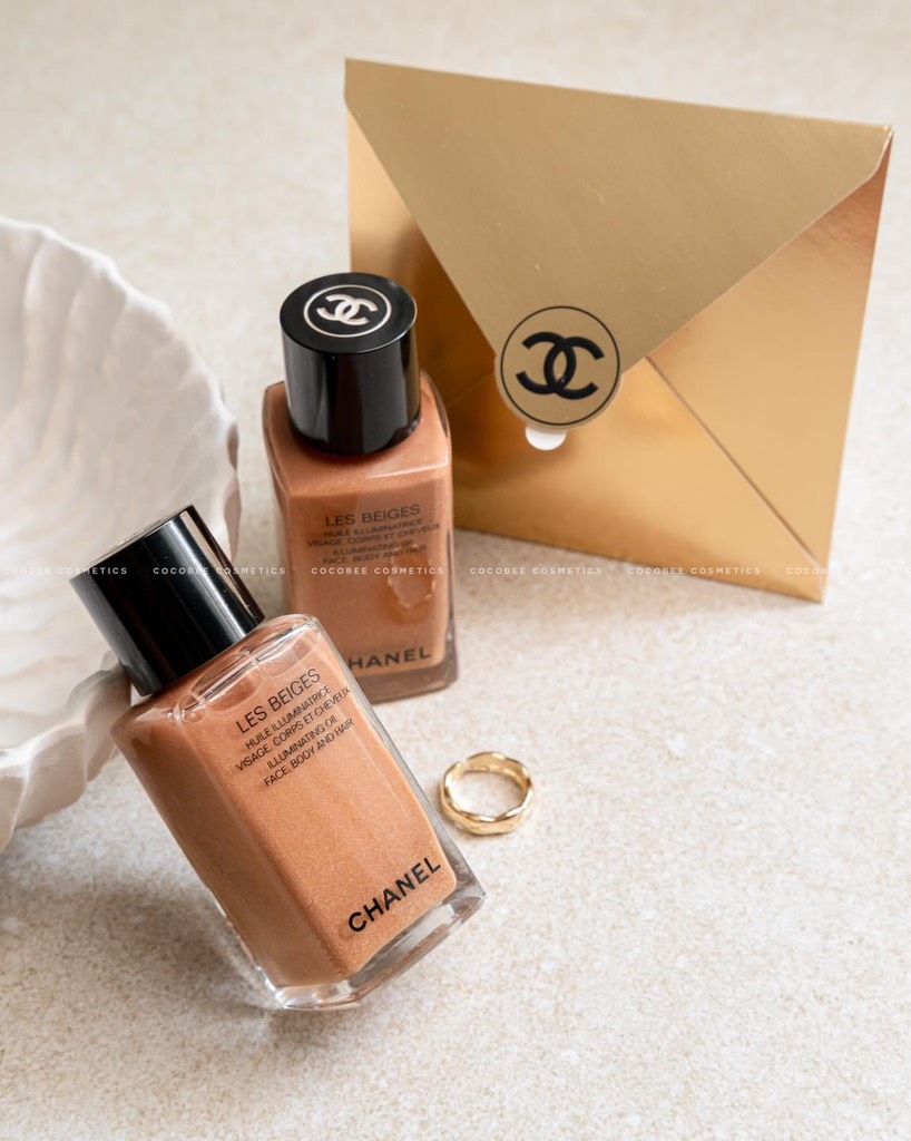Dầu Bắt Sáng CHANEL Les Beiges Illuminating Oil Huile Illuminatrice Visage Corps Et Cheveux 50ml (Dành Cho Mặt ,Cơ Thể & Tóc)