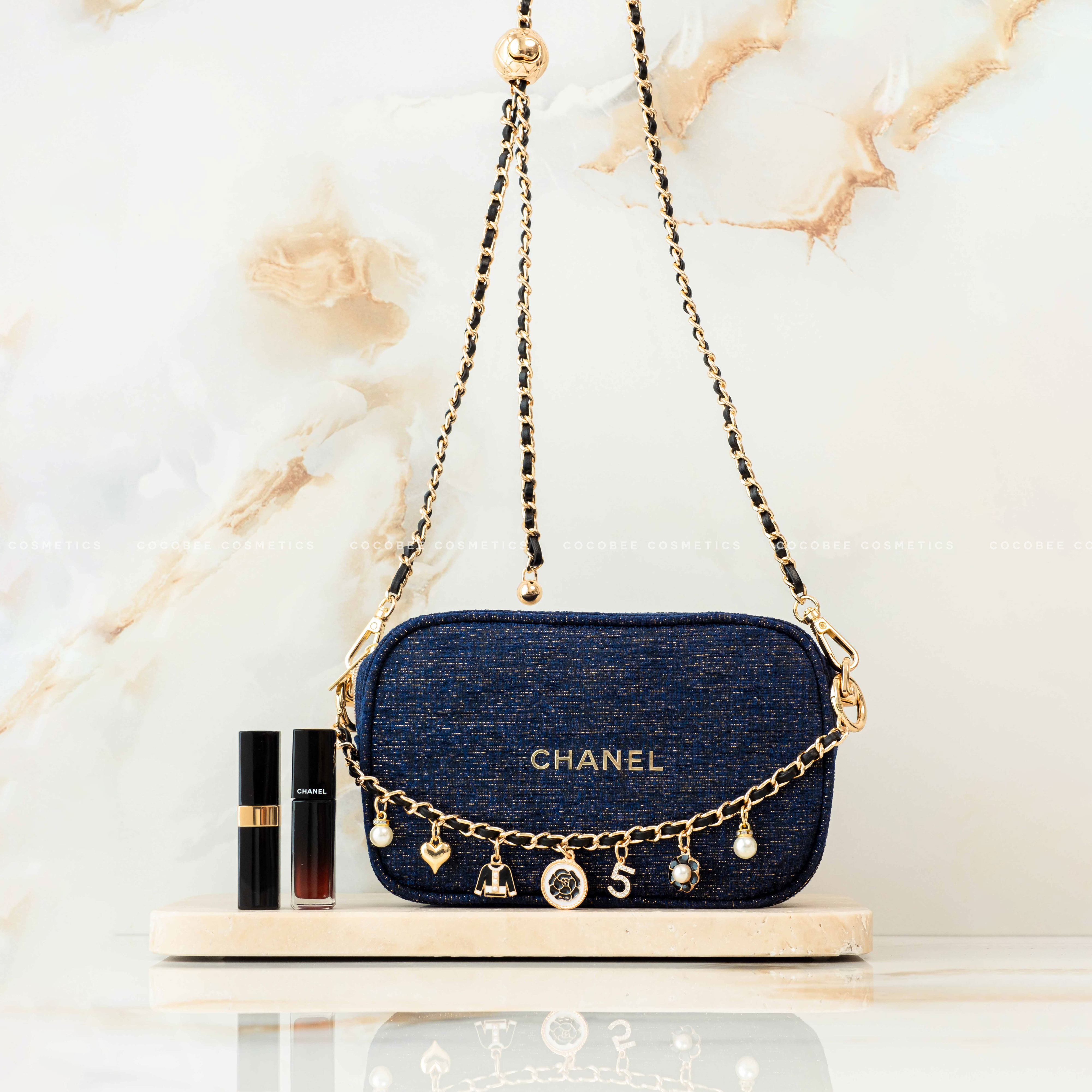 Túi Gift CHANEL Tweed Bản Giới Hạn  (Custom dây đeo & dây charm)
