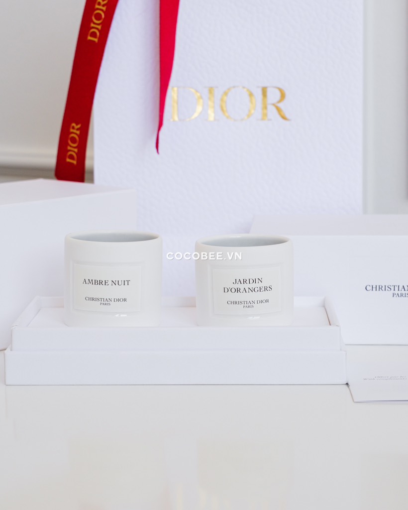 Set Gift Nến Thơm DIOR 2x35g (Tặng Túi giấy hãng) - Paris Bouge Parfume Scented Candle
