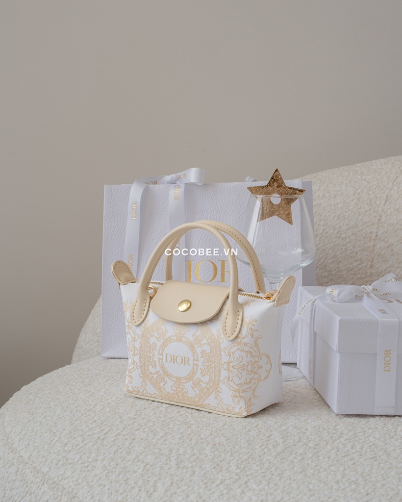 Túi Custom DIOR Kèm Hộp, Túi Hãng (Custom Túi Vải Chính hãng Holiday)