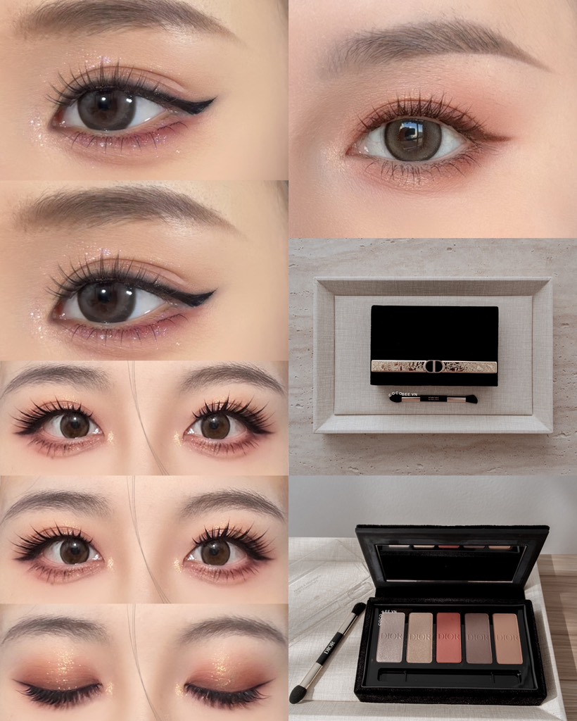 Phấn Mắt 5 Ô DIOR (Unbox Tặng túi giấy nhỏ Dior) - Ecrin Couture Iconic Eye Makeup