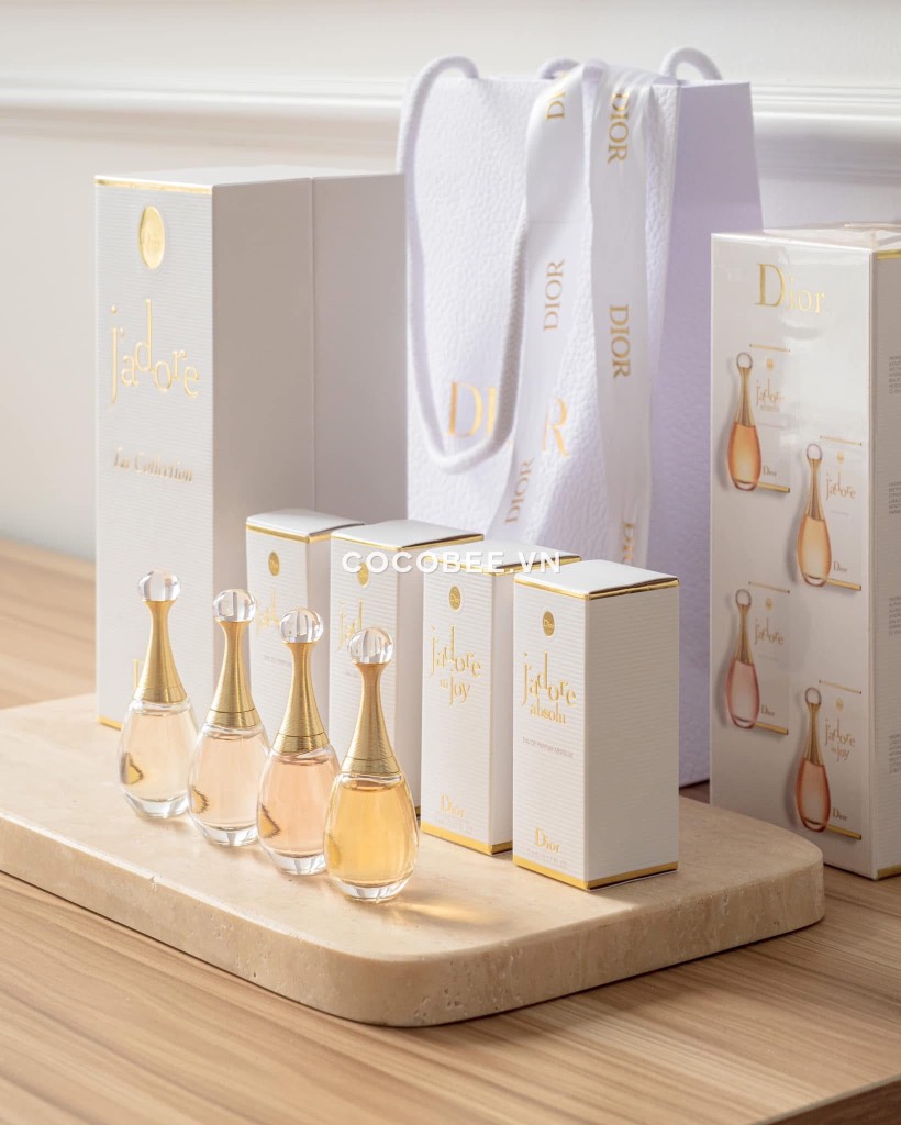 Set Nước Hoa Mini DIOR J’adore La Collection 4x5ml (Tặng túi giấy hãng)