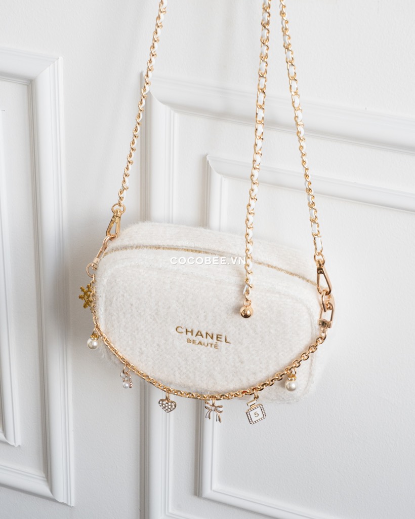 Túi Gift CHANEL Tweed Bản Giới Hạn  (Custom dây đeo & dây charm)