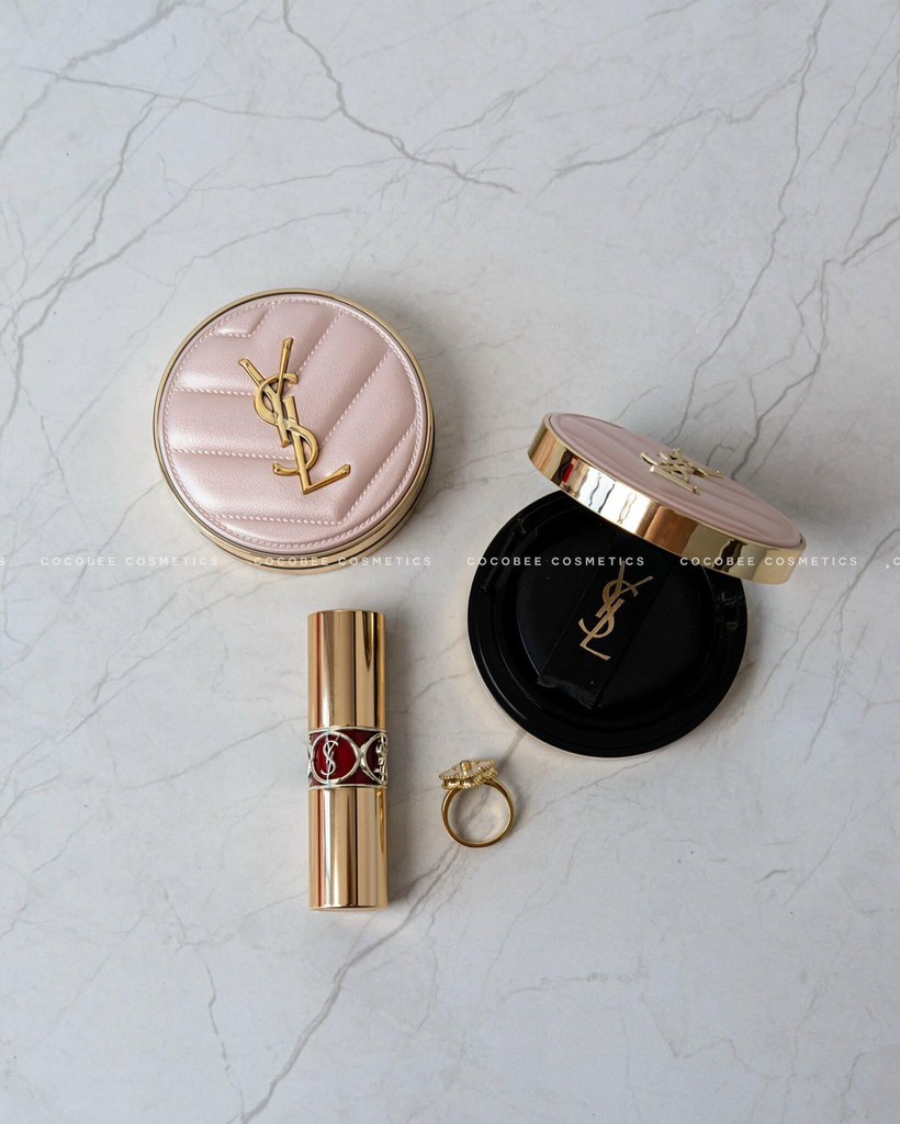 Phấn nước YSL Glow Pact Cushion Limited Edition Vỏ Hồng