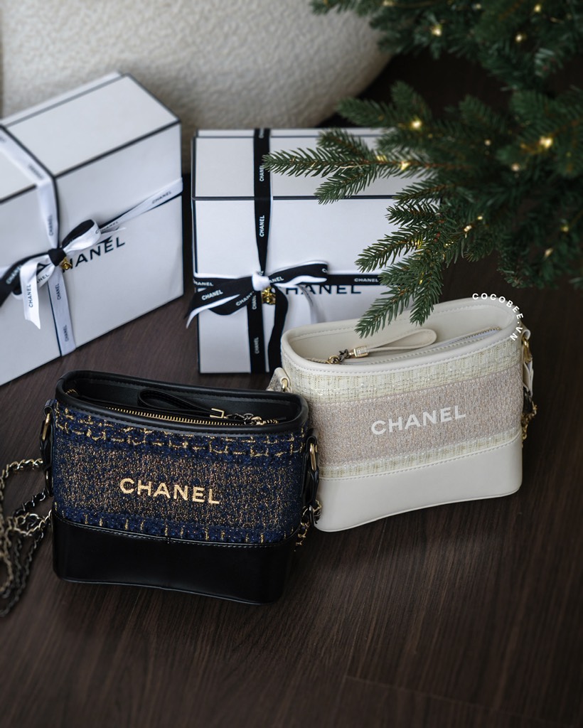 Túi Da Thật - Custom CHANEL từ Ruy Băng Tweed (21x17x8cm kèm Box Hãng)