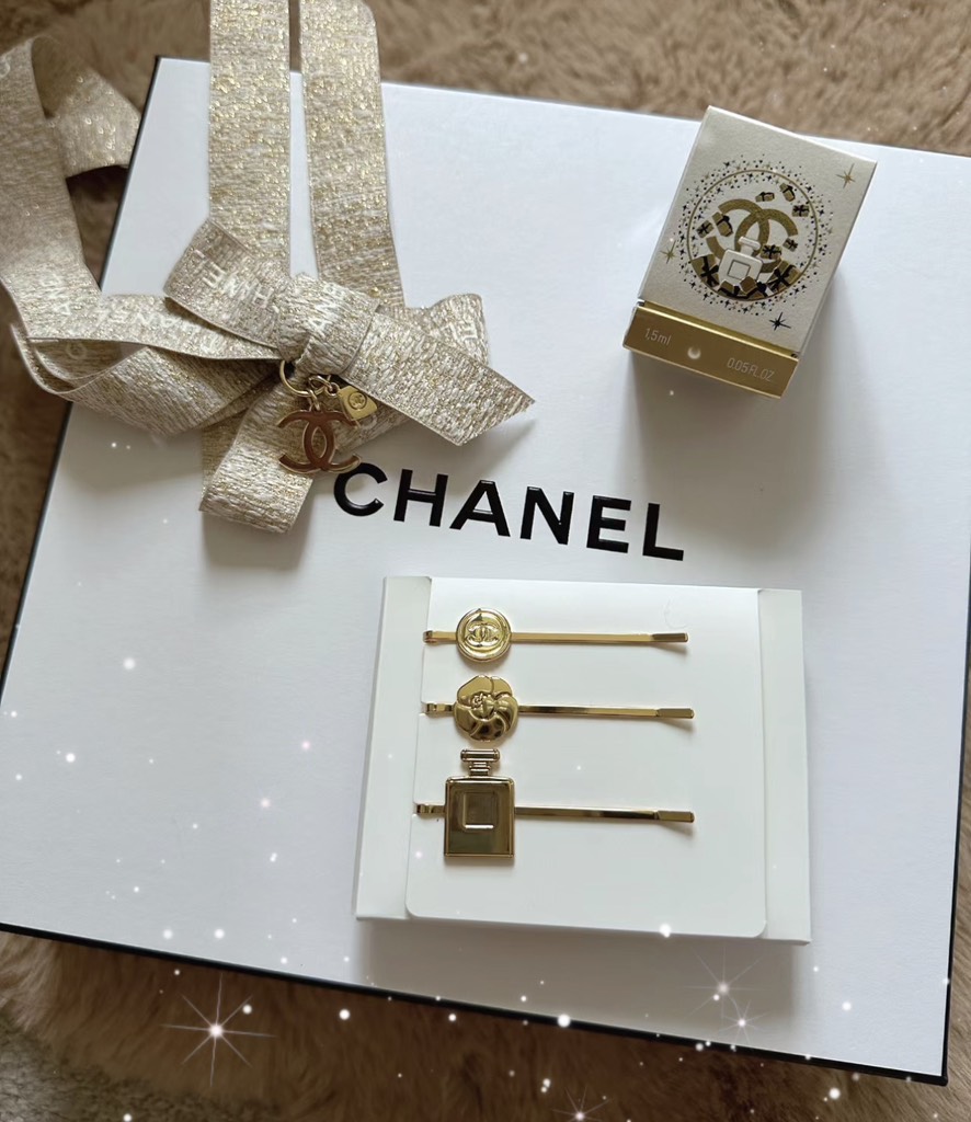 Gift Set Kẹp Tóc CHANEL 3pcs