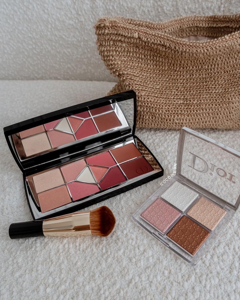 Bảng Phấn Bắt Sáng Highlight 4 Ô DIOR Backstage Glow Face Palette (Unbox, Tặng Box Đỏ)