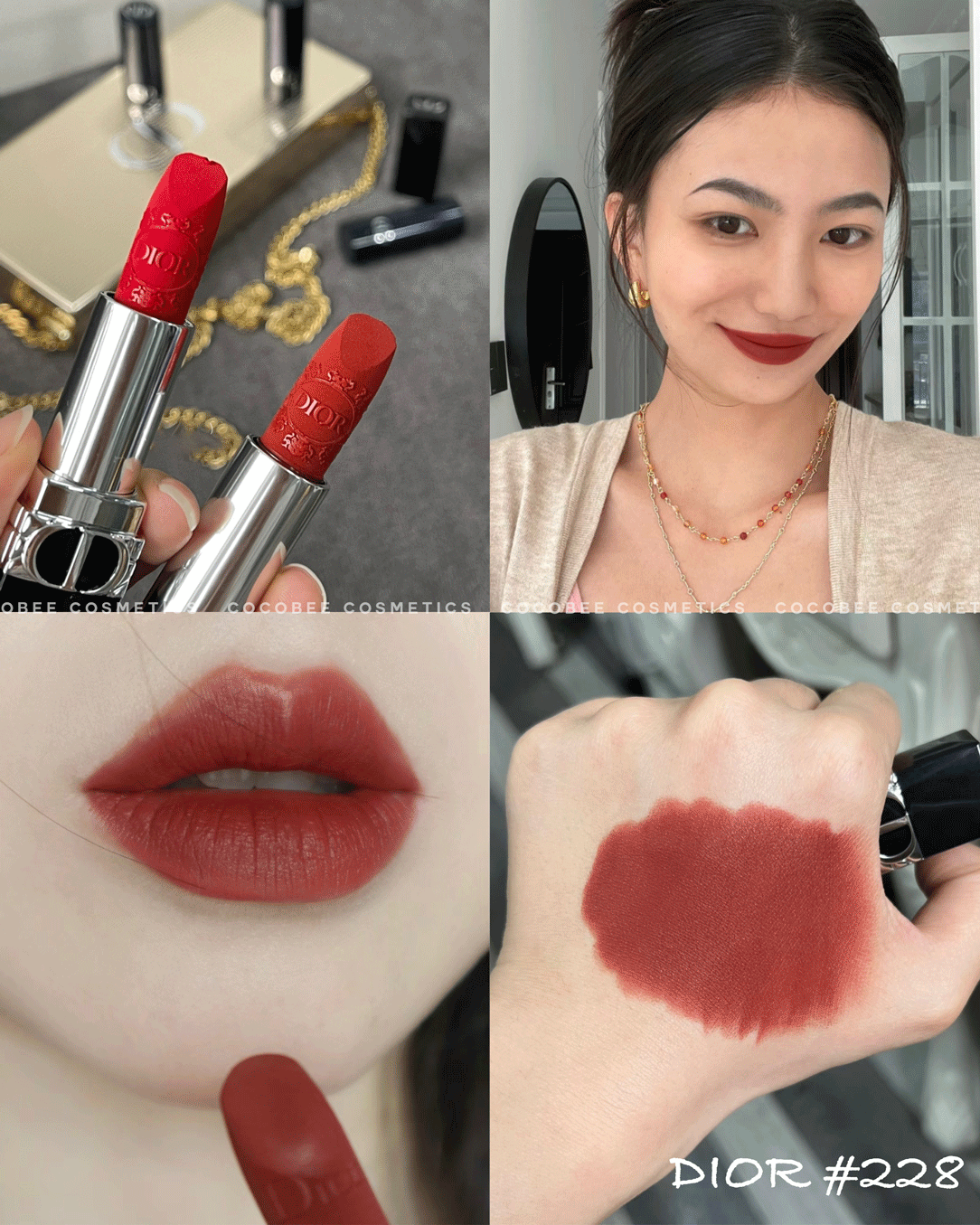 Son Rouge DIOR Velvet Bản Giáng Sinh Giới Hạn 2023 - 2024