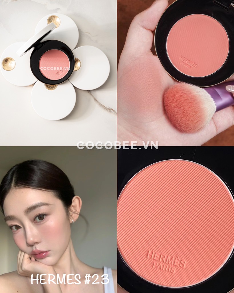 Phấn Má Hồng Rose HERMES Silky Blush Powder