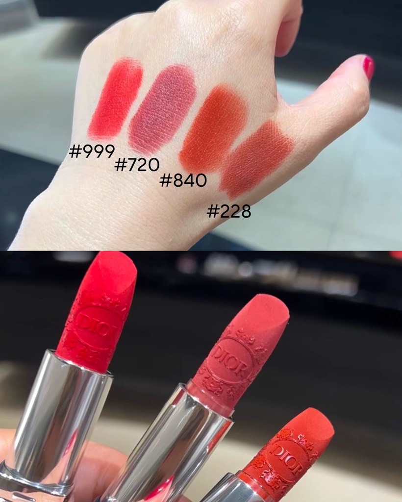 Son Rouge DIOR Velvet Bản Giáng Sinh Giới Hạn 2023 - 2024